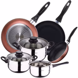 Ensemble de cuisine comprenant : - Batterie de cuisine SAN IGNACIO Toledo. La batterie de cuisine Toledo a été fabriquée en a ...