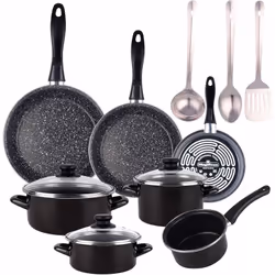 Magefesa vous présente la batterie de cuisine KENIA 7 pièces : casserole 16 cm avec couvercle, casserole 20 cm avec couvercle ...