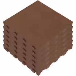 Paquet de 6 unités. dallage pour sol extérieur COMBI collection marron Revêtement de sol en polypropylène, avec une surface d ...