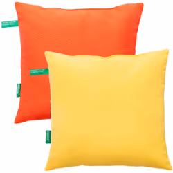 Lot de 2 coussins de 45x45cm. Beau, doux et confortable. Il est doté d'un tissu en oléfine, qui possède des qualités qui le r ...