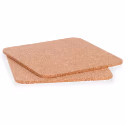Découvrez le lot de 2 dessous de plat carrés en liège 18 cm de San Ignacio, une collaboration exclusive avec KINVARA. Idéal p ...