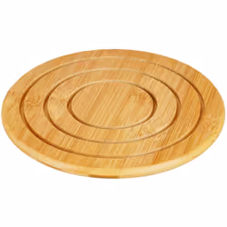 Renouvelez votre cuisine avec ce tapis rond en bambou de la nouvelle gamme de produits San Ignacio en collaboration avec KINV ...