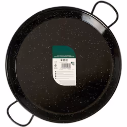 Poêle à paella émaillée d'un diamètre de 34 cm, idéale pour préparer jusqu'à 6 délicieuses portions de paella, faisant partie ...