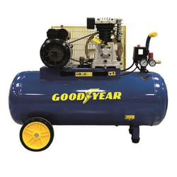 Compresseur dair à Courroie Goodyear 100L - 3CV - 2250W - 10 bar - Débit 350L/min