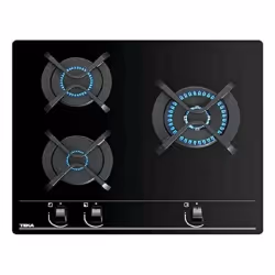 Teka GBC 63010, Noir, Intégré, 60 cm, Gaz, Verre, 3 zone(s)