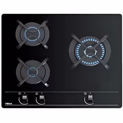 Teka GBC 63010, Noir, Intégré, 60 cm, Gaz, Verre, 3 zone(s)