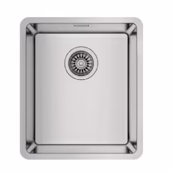 Teka BeLinea RS15 34.40, Evier encastré, Rectangulaire, Acier inoxydable, Acier inoxydable, 1 bols, Rectangulaire