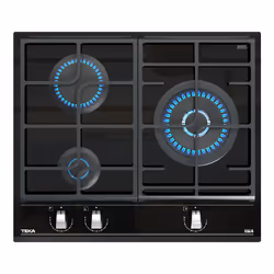 Teka GZC 63310, Noir, Intégré, 60 cm, Gaz, Verre-céramique, 3 zone(s)