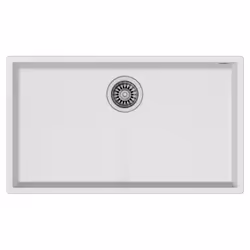 Teka Square 72.40 TG, Evier encastré, Rectangulaire, Tegranite+, Blanc, 1 bols, Rectangulaire