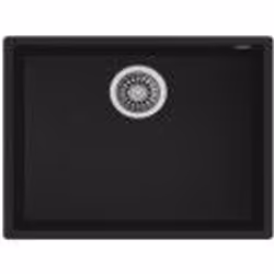 Teka Square 50.40 TG, Evier encastré, Rectangulaire, Noir, 1 bols, Rectangulaire, 503 x 400 mm