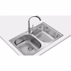 Teka Universe 80 T-XP 2C Evier à poser Rectangulaire Acier inoxydable - Vue supplémentaire 6