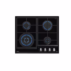 Teka GZC 64320 XB, Noir, Intégré, 60 cm, Gaz, Verre-céramique, 4 zone(s)