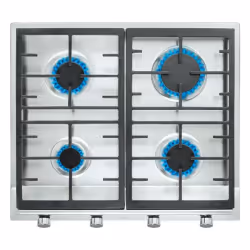Teka EX 60.1 4G AI AL CI, Acier inoxydable, Intégré, 58 cm, Gaz, Acier inoxydable, 4 zone(s)