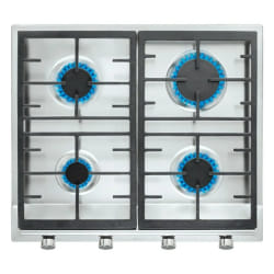 Teka EX 60.1 4G AI AL CI Acier inoxydable Intégré 58 cm Gaz 4 zone(s)