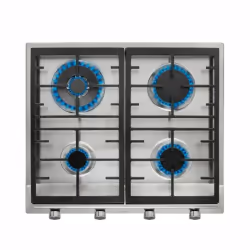 Teka PLACA ENCASTRAR - EX 60.1 4G AI AL DR CI BTN - 8434778019520, Acier inoxydable, Intégré, 58 cm, Gaz, Acier inoxydable, 4 ...