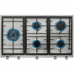 Teka EX 90.1 5G AI AL DR LEFT CI Acier inoxydable Intégré 86 cm Gaz 5 zone(s)