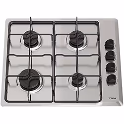 Teka HLX 640 KL, Acier inoxydable, Intégré, 58 cm, Gaz, Acier inoxydable, 4 zone(s)