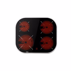 Teka TCC 64000 PLV Noir Intégré 60 cm Céramique 4 zone(s)