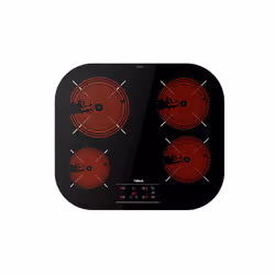 Teka TCC 64310 TTC BK, Noir, Intégré, 59 cm, Céramique, Verre-céramique, 4 zone(s)
