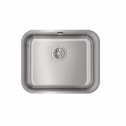 Teka BE 50.40 MAX, Evier encastré, Rectangulaire, Acier inoxydable, Acier inoxydable, 1 bols, 430 mm