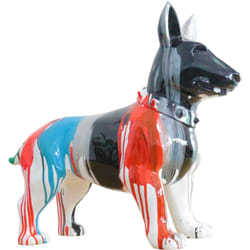 No Brand - Figurine Bull Terrier Kuatéh Shae 59x23x51 cm Multicolore