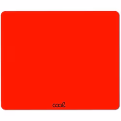 Tapis de Souris - COOL - Rouge - Base en caoutchouc antidérapant - Surface dure - Confort optimal
