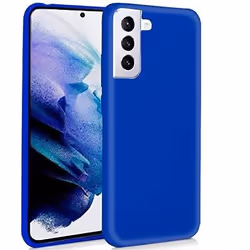 Coque Silicone - COOL - Samsung Galaxy S21 Plus - Protection maximale - Souple - Bleu