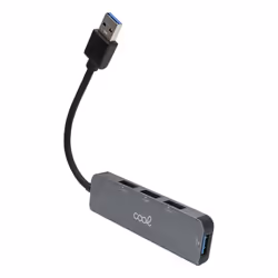 COOL 8434847053752 hub & concentrateur USB 3.2 Gen 1 (3.1 Gen 1) Type-A 640 Mbit/s Gris