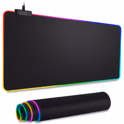 Be Cool 8434847061559, Noir, Monochromatique, Caoutchouc, Multicolore, Base antidérapante, Tapis de souris de jeu