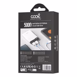 COOL Accesorios 8434847069609 Lithium Polymère (LiPo) 5000 mAh Blanc - Vue supplémentaire 3