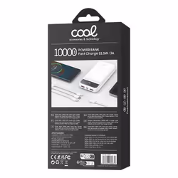 COOL 8434847069630 banque d'alimentation électrique Lithium Polymère (LiPo) 10000 mAh Blanc - Vue supplémentaire 5