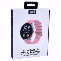 COOL Pantalla Montre connectée 44 mm Métallique bracelet silicone Rose - Vue supplémentaire 10