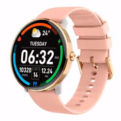 COOL Pantalla Montre connectée 44 mm Métallique bracelet silicone Rose - Vue supplémentaire 5