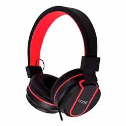 COOL Accesorios 8434847070155, Avec fil, Jouer, Écouteurs, Noir, Rouge
