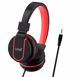 COOL Accesorios 8434847070155 Écouteurs Avec fil Arceau Jouer Noir, Rouge - Vue supplémentaire 4