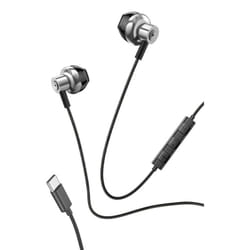 COOL Accesorios 8434847070889 Casque Avec fil Ecouteurs Appels/Musique USB Type-C Noir, Argent