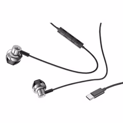 COOL Accesorios 8434847070889 Casque Avec fil Ecouteurs Appels/Musique USB Type-C Noir, Argent