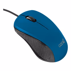 COOL 8434847072715, Ambidextre, Optique, USB Type-A, 1200 DPI, Noir, Bleu
