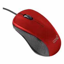 COOL 8434847072722, Ambidextre, Optique, USB Type-A, 1200 DPI, Noir, Rouge