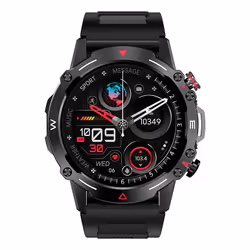 COOL 8434847073538 smartwatche et montre de sport 3,63 cm (1.43") AMOLED 46 mm Numérique 466 x 466 pixels Écran tactile Noir, Gris