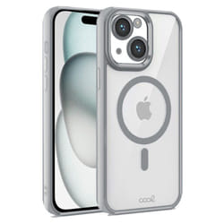 COOL Accesorios COOL coque de protection pour téléphones portables 15,5 cm (6.1") Housse Argent, Transparent