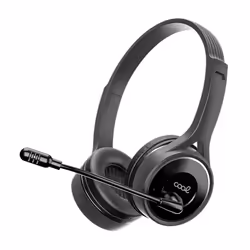 COOL Accesorios COOL Office, Avec fil &sans fil, Bureau/Centre d'appels, Casque, Noir