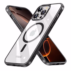 COOL Accesorios COOL coque de protection pour téléphones portables 17,5 cm (6.9") Housse Noir, Transparent