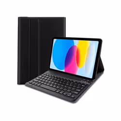 Funda COOL para iPad (2022 / 2024) 10.9 (10 Gen.) / iPad 11 2025 Teclado Bluetooth Polipiel Negro