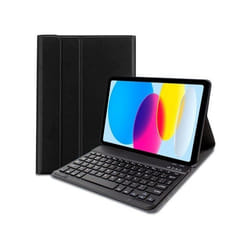Funda COOL para iPad (2022 / 2024) 10.9 (10 Gen.) / iPad 11 2025 Teclado Bluetooth Polipiel Negro