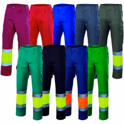 Les pantalons de travail haute visibilité Velilla 156 sont pratiques, fonctionnels et confortables adaptés à tous ceux qui tr ...