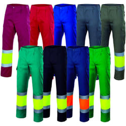 Velilla - Pantalons de travail haute visibilité 156 - xl - Blu/Arancione