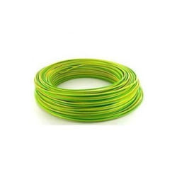 Fil H07V-U - Non spécifié - 15mm2 - Vert-jaune - Longueur 100m - Monoconducteur