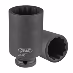 JBM 11616, Douille à choc, Noir, 1 tête(s), 1/2", Métrique, 33 mm