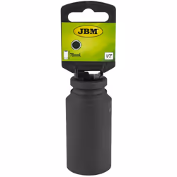 JBM 11619, Douille à choc, Noir, 1 tête(s), 1/2", Métrique, 36 mm